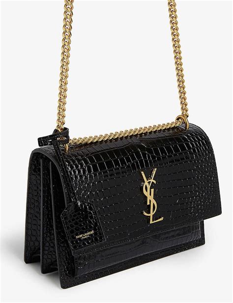ysl sac croco